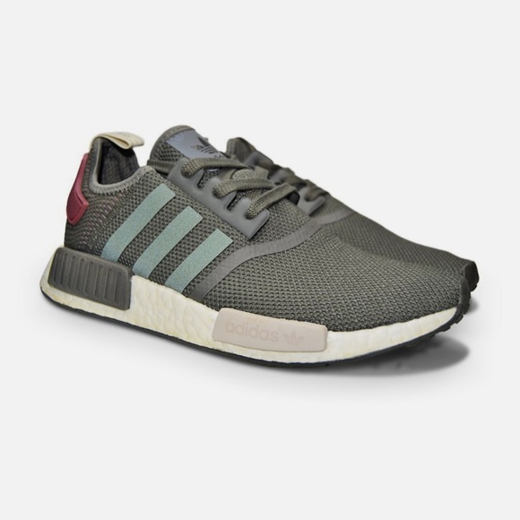 Adidas NMD R1 Ultility Grey Olive Green Maroon Shoe
Womens Sneaker Size US 7 - Picture 1 of 8